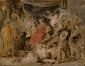 Il trionfo di Roma: Il giovane imperatore Costantino onora Roma da Peter Paul Rubens